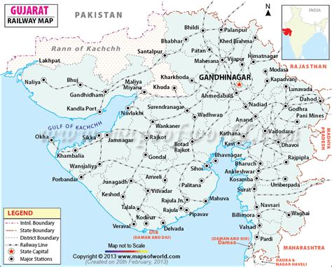 Gujarat Map Districts In Gujarat
