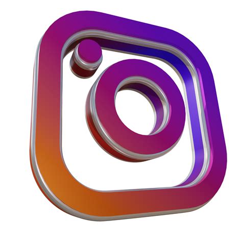 Glossy Instagram 3d Render Icon 9673737 Png