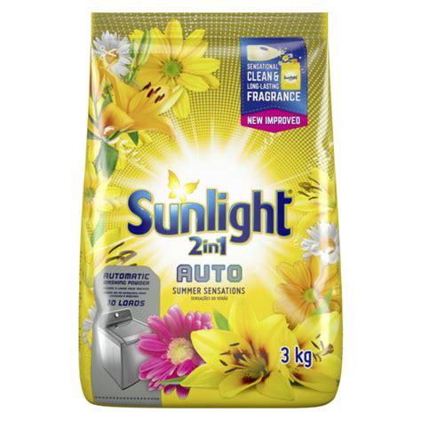 Sunlight Summer Sensation 2in1 Auto Washing Powder Detergent 3kg Hifi