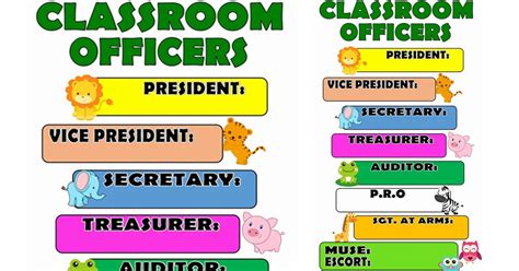 Classroom Officers Design Template