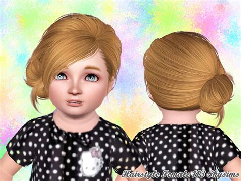 The Sims Resource Skysims Hair Toddler 113