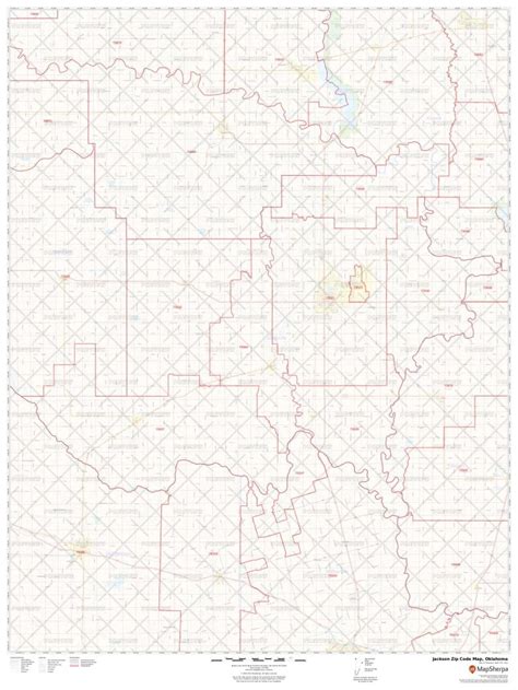 Jackson Zip Code Map Oklahoma Jackson County Zip Codes
