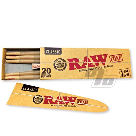 raw prerolled cones 20 pack 1 1 4 size