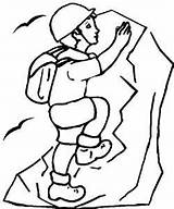 Dibujos Alpinistas Mountaineer Coloriages Rdax sketch template