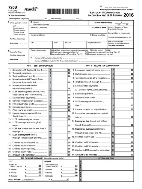 Ky Dor 720s 2016 Fill Out Tax Template Online Us Legal Forms
