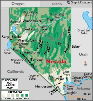 Nevada Map Geography Of Nevada Map Of Nevada Worldatlas Com