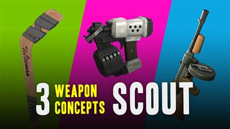 Tf2 3 Weapon Concepts For Scout Youtube