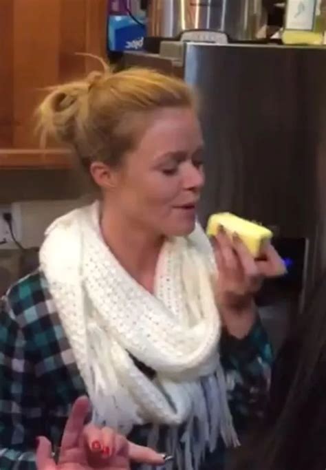 Woman Swallows A Whole Slab Of Butter In One Go As She Performs Gag Hot Sex Picture