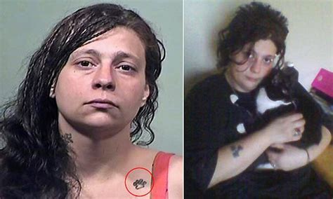 Ohio Woman With Paw Print Tattoo Accused Of Sex With Dog Daily Mail