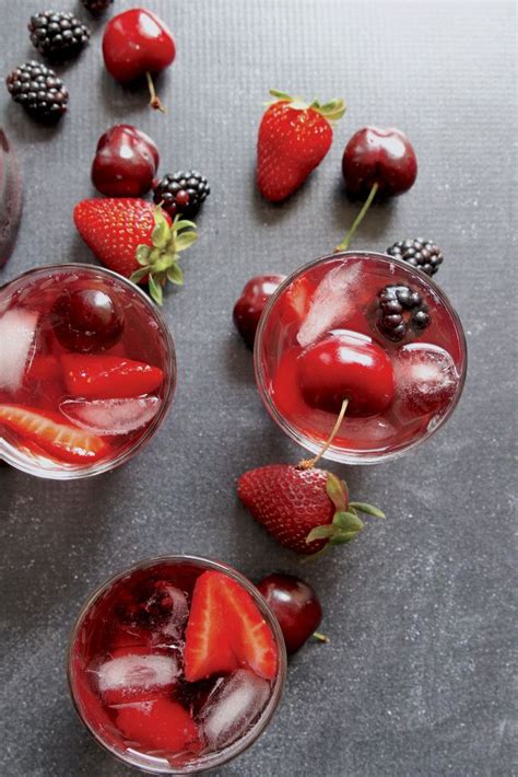 Cherry Berry Sangria Berry Sangria Sangria Berries