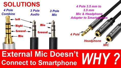 4 Pole 35 Mm To Headphone And Microphone Separatorconverteradapter