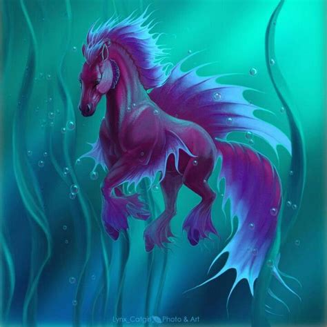 Water Horse Fantasy Beasts Creature Art Mythical Creatures