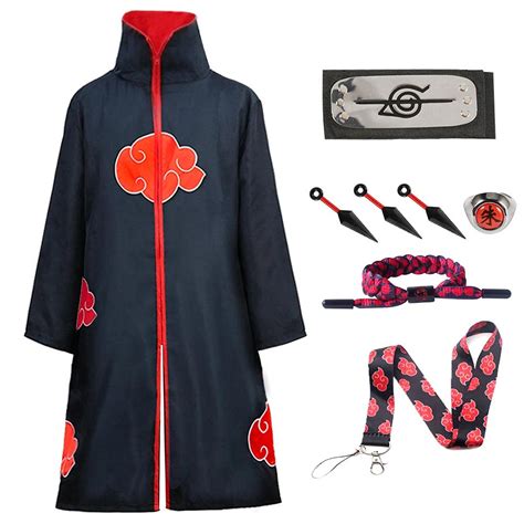 Naruto Akatsuki Cloak Kids Unisex Itachi Robe Naruto Cosplay Costume