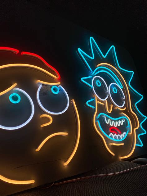 Cartoon Characters Neon Sign T Neon Decor Neon Sign Etsy