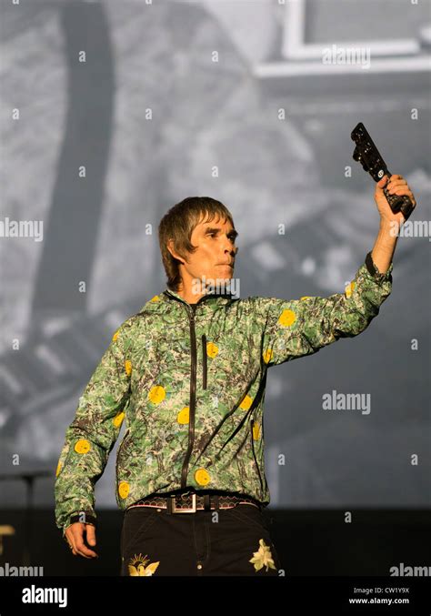 Ian Brown Lead Singer Of The Stone Roses Stock Photo Alamy
