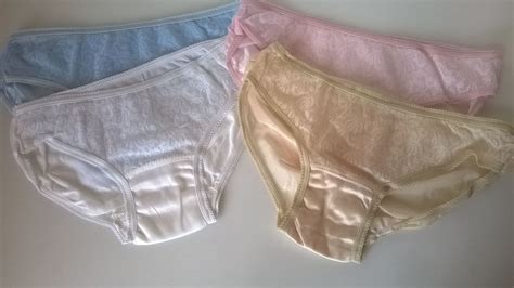 1960 S Silky Nylon And Lace Panties Knickers 4 Pack Ladies Teen Girls Uk S 8 10 Ebay