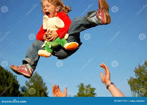 Flying Happy Child Stock Photo Image Of Outdoors Life 5491716