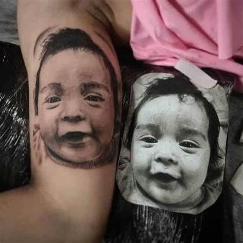 Now that my first baby is 5 and my second is 2, my husband and i have (mostly) gotten over the shock of new parenthood. Baby Tattoos for Men - Ideas and Inspiration for Guys