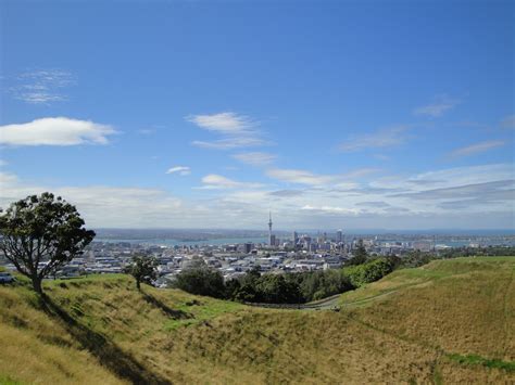 Auckland View From Mt Eden Natural Landmarks New Zealand Outdoor