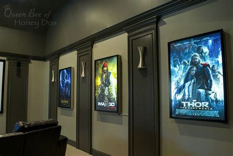 Diy Lighted Movie Poster Box Home Theater Setup Home Theater Seating