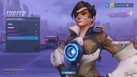 Overwatch Tracer All Unlockables Showcase Epic Settings 1080p 60