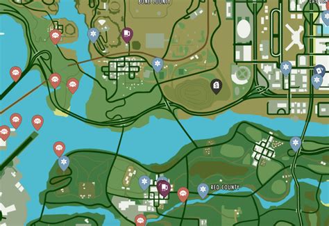 Gta San Andreas Map With Place Names