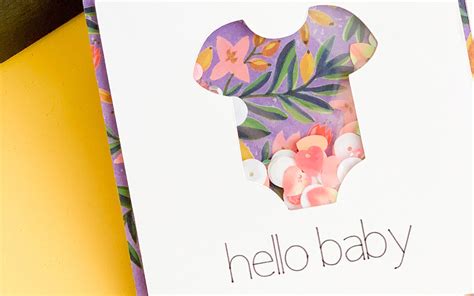 Handmade Baby Shower Card Using Your Cricut And Xyron Seelindsay