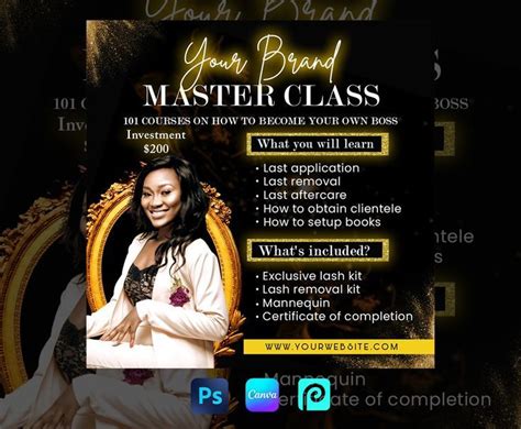 Master Class Design Flyer Template In 2022 Master Class Flyer Template Flyer