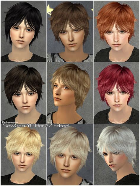 Mod The Sims Coolsims Male Hair 27peggy Free Hair 090601newsea Male