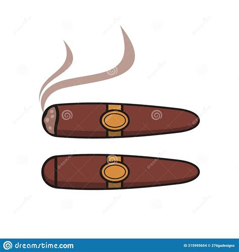Collections Of Cigar Icon Stock Illustration Illustration Of Organic