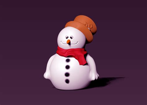3D printable model Snowman | CGTrader