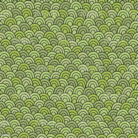 Simple Doodle Green Pattern Abstract Grass Seamless Background Stock