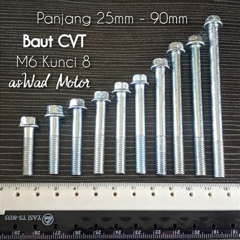 Jual Baut Cvt M X Mm K Baut Blok Mesin Buat Tutup Blok Mesin