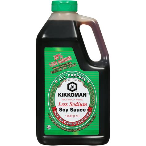 Kikkoman Less Sodium Soy Sauce 40 Oz