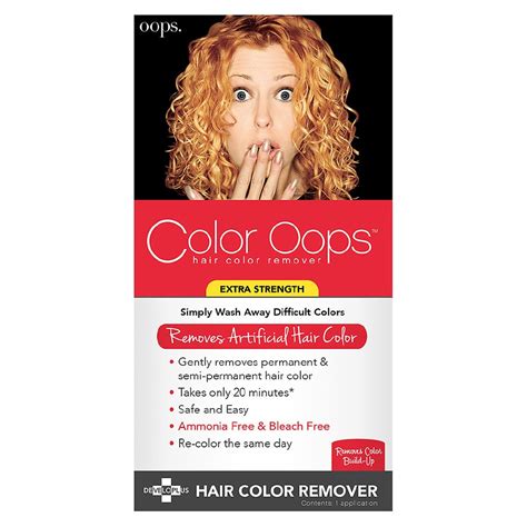 The right products can make safe and effortless. Color Oops Extra Strength Hair Color Remover | Walgreens