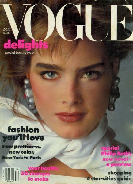 Brooke Shields Throughout The Years In Vogue Brooke Shields Magazine