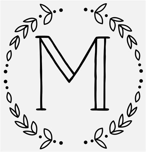 Cute Letter M Stickers By Md Producers Redbubble