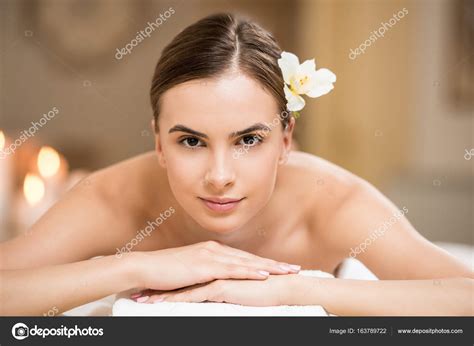 Woman Relaxing In Spa Salon Stock Photo By DmitryPoch 163789722