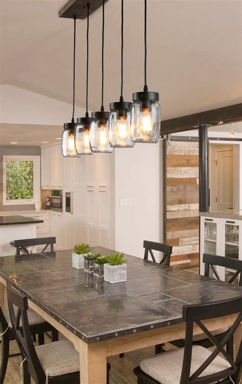 23 Rustic Farmhouse Dining Room Light Fixtures Lesespecies