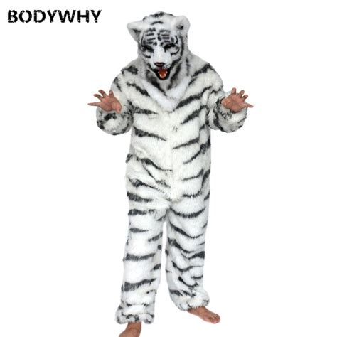 White Tiger Mascot Costume Cosplay Party Game Dress Outfit Advertising