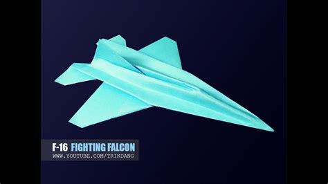 How To Make A Paper Airplane Paper Jet Fighter That Flies F 16