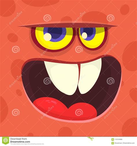 Angry Cartoon Vector Monster Vector Halloween Excited Monster Devil