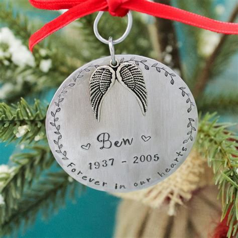 Personalized Memorial Christmas Ornament In Memory Ornament Etsy In