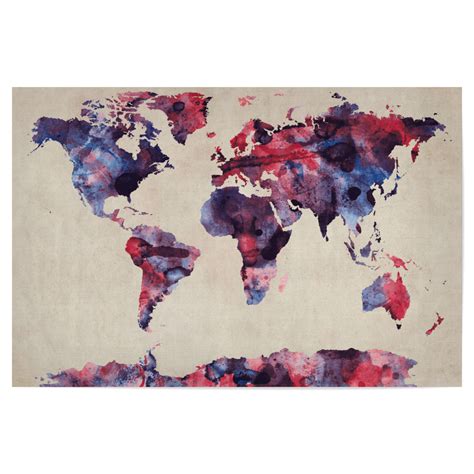 World Map Abstract Painting Iii Als Poster Bei Artboxone Kaufen