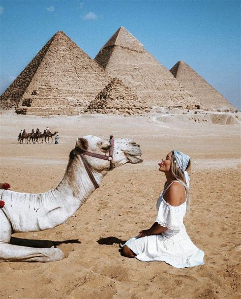 Haylsa In Front Of The Great Pyramids Of Egypt Click Here For The