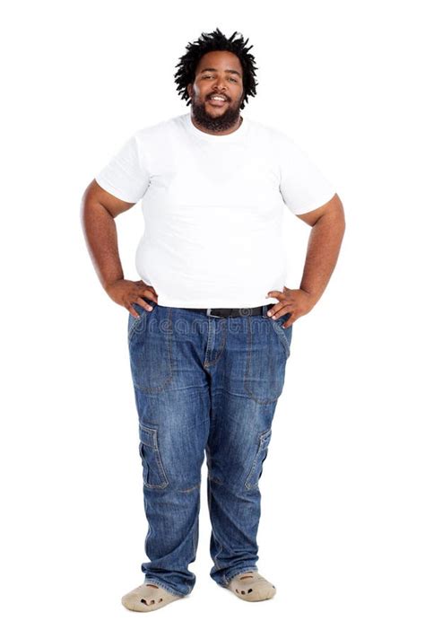 Overweight African Man Stock Image Image Of Shot American 17872073