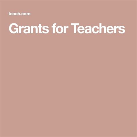 Grants For Teachers Grants For Teachers Teachers Grants