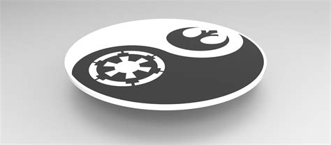 Stl File Yin Yang Star Wars・3d Print Design To Download・cults