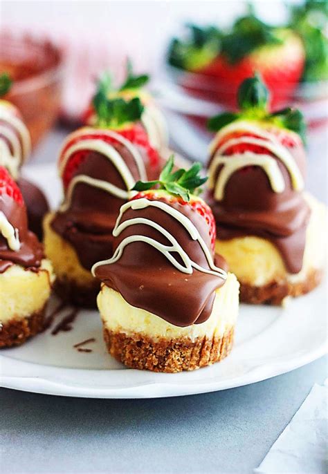 Chocolate Dipped Strawberry Mini Cheesecakes Life In The Lofthouse