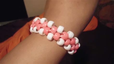 Pink And White Multi Kandi Cuff Kandi Cuff Live Lokai Bracelet Kandi